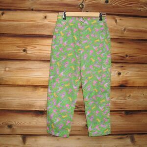 Rare Vintage Girls Lilly Pulitzer Circus Print Pants